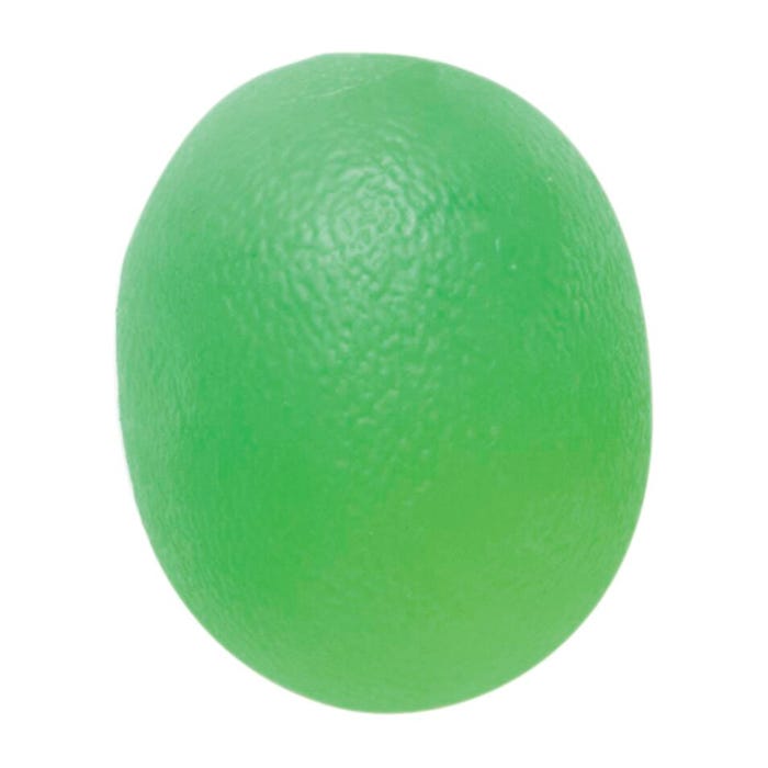 CanDo Gel Squeeze Ball, Large Cylindrical, Green, Medium Resistance