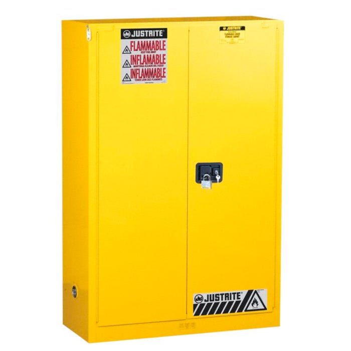 Justrite Flammable Safety Storage Cabinet with Doors, 90 Gallon