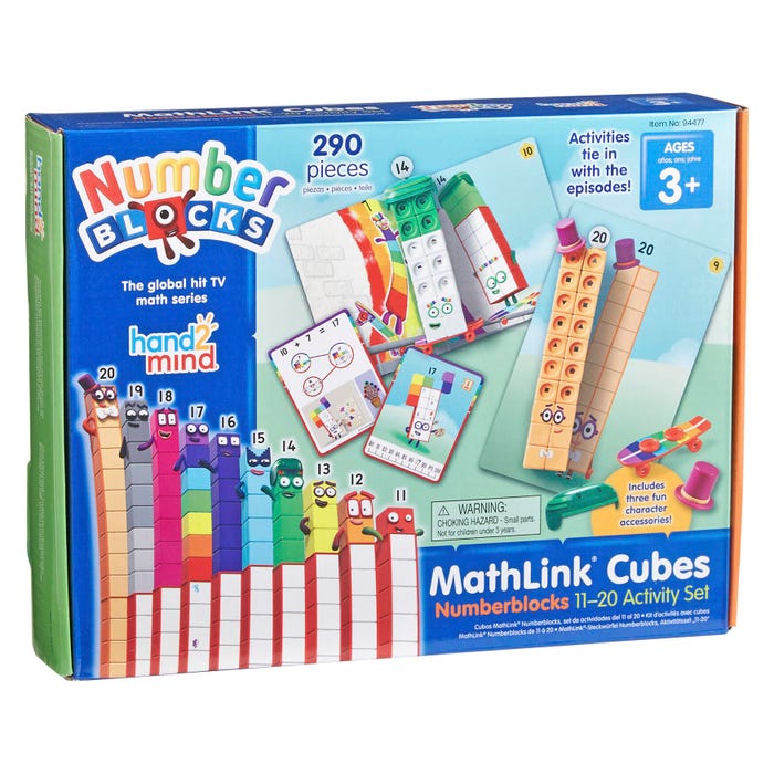 Hand2Mind Numberblocks Mathlink Cubes 11 to 20