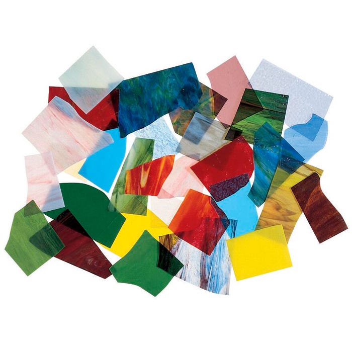 Diamond Tech Opalescent and Cathedral Glass Assortment, 30 Pounds