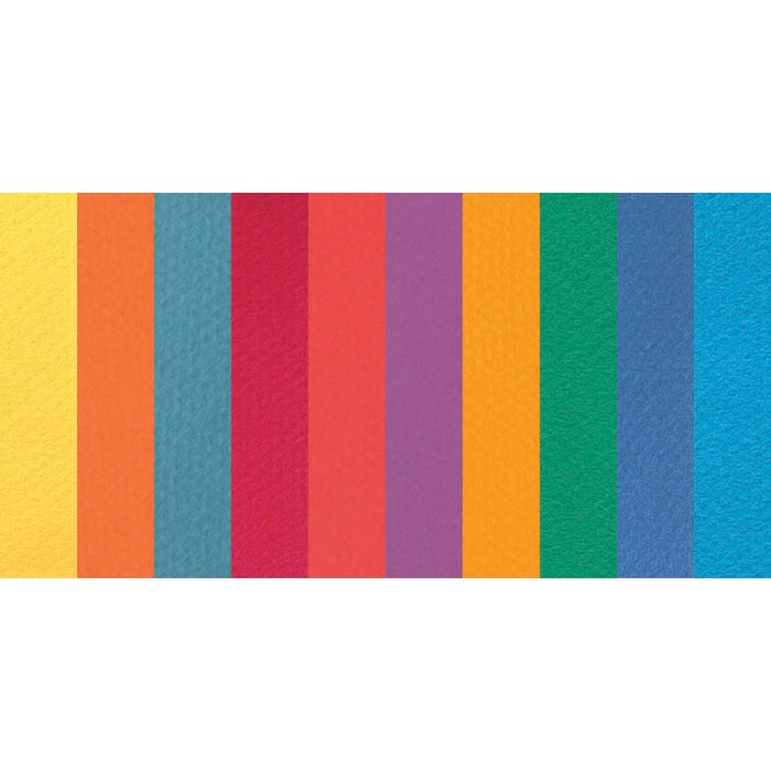 Canson Mi-Teintes Drawing Sheets, 19 x 25 Inches, Assorted Bright Colors, 10 Sheets