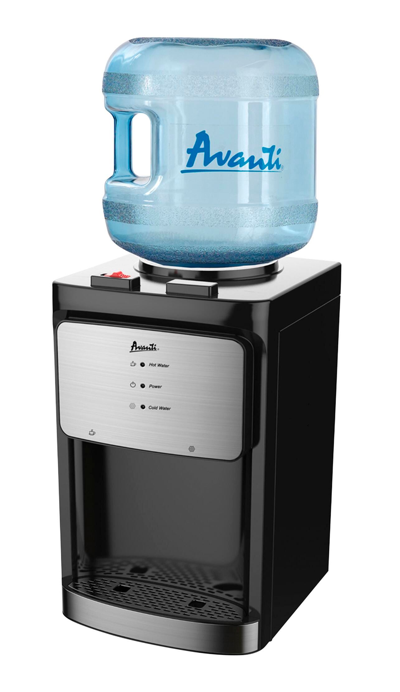 Avanti Countertop Water Dispenser, 5 Gallon, Black, Item Number 2049924