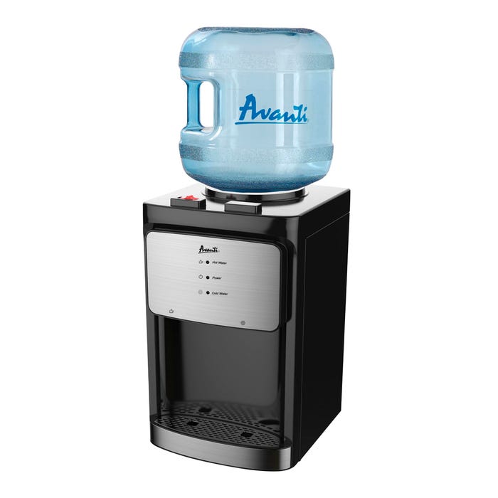 Avanti Countertop Water Dispenser, 5 Gallon, Black