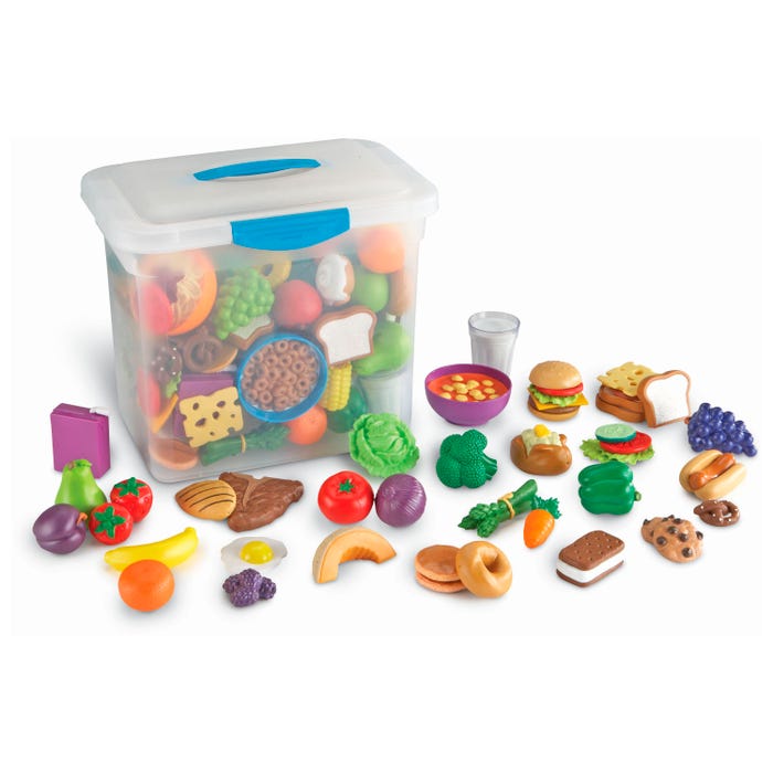 Learning Resources New Sprouts Classroom Play Food Set, 100 Pieces