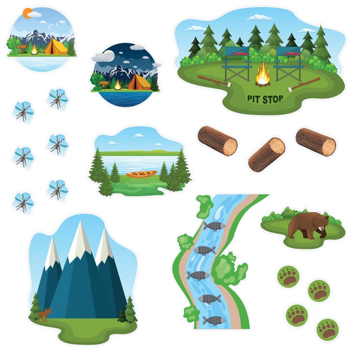 Sportime Wilderness Sensory Pathway Set, 27 Decals