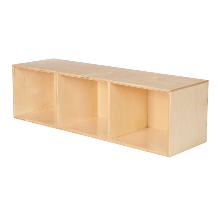 Childcraft Stacker Compartment Storage, 3 Compartments, 46-1/4 x 14-1/4 x 13-3/4 Inches