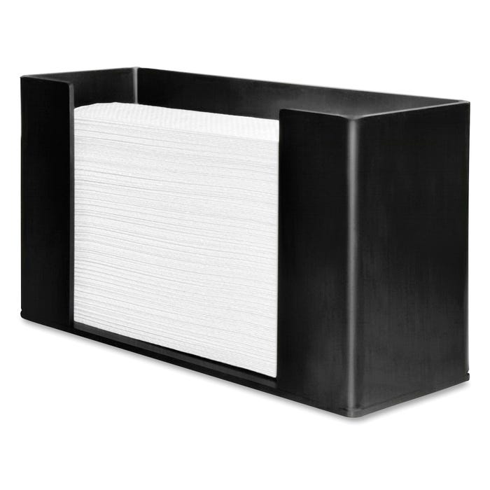 Genuine Joe Multi-Fold Towel Dispenser, Acrylic, Black
