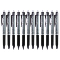 Pilot FriXion Clicker Erasable Gel Ink Pens, Extra Fine Point, Black Ink, Barcoded, Pack of 12 2131038