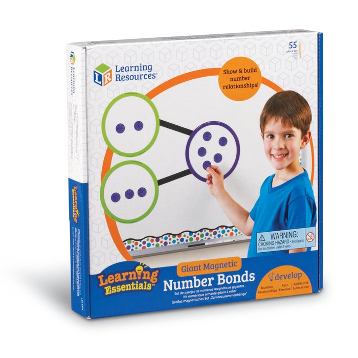 Learning Resources Giant Magnetic Number Bonds, 55 Pieces