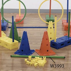 FlagHouse Steeplecourse Short Bars, 16 Inches, Assorted Colors, Set of 4 2120820
