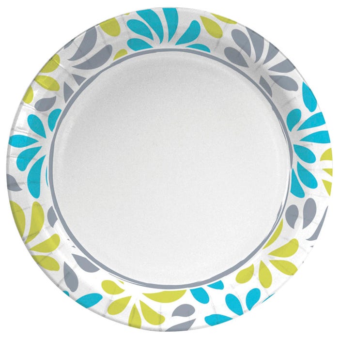Genuine Joe Paper Plates, Soak-Proof, 10 x 5-1/2 x 10 Inches, 125/PK, AST