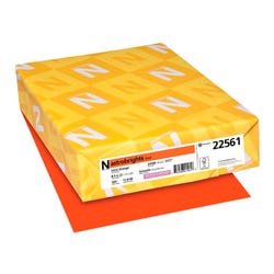 Astrobrights Colored Paper, 8-1/2 x 11 Inches, 24 lb, Orbit Orange, 500 Sheets, Item Number 1495106