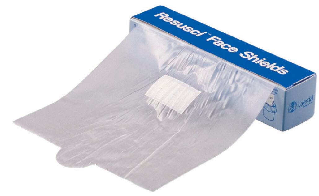 School Health Laerdal Resusci Disposable Faceshield Pack of 36, Item Number 1445295