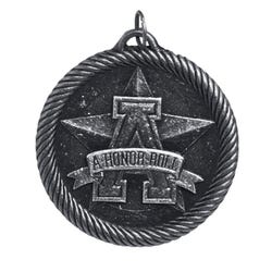 Hammond & Stephens Multi-Level Dovetail/a Honor Roll Value Medal, 2 in, Solid Die Cast, Bronze 1358624