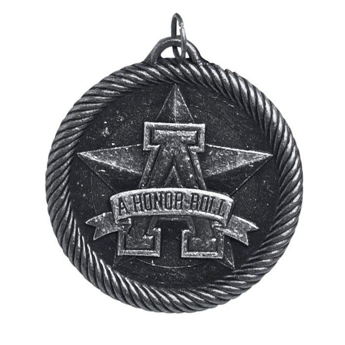 PDU CAT Multi-Level Dovetail/a Honor Roll Value Medal, 2 Inches, Solid Die Cast, Gold