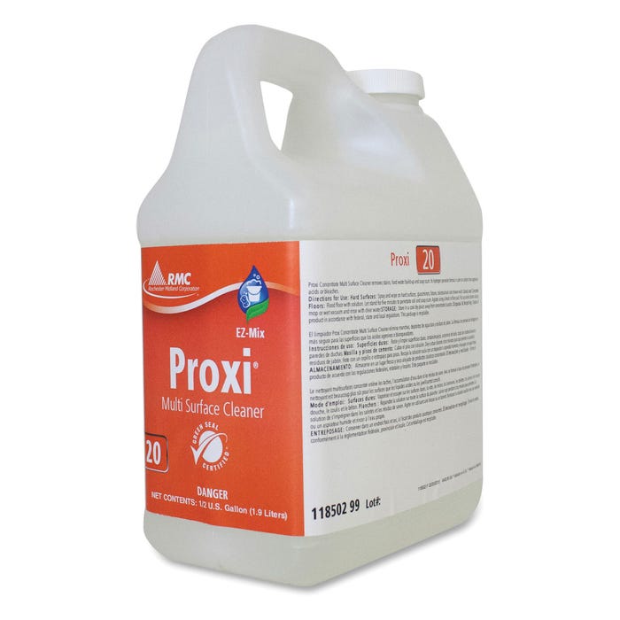 RMC Proxi Multi Surface Cleaner, 1/2 Gallon, Clear, Pack of 4