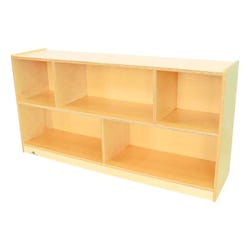 Whitney Brothers Storage - Straight Storage, 5 Compartment, 47-1/4 x 11-3/4 x 24 Inches 2020816