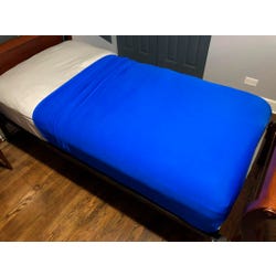 Covered in Comfort Compression Sheet, Twin, 60 x 32 Inches, Blue, Item Number 2029047