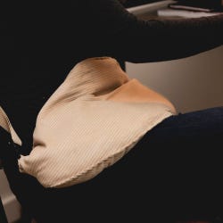 Image for Sommerfly Sit Tight Weighted Lap Pad with Strap, Large, 6 Pounds, Tan from School Specialty