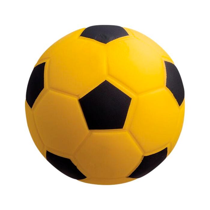 Champion Sports Coated High Density Foam Soccer Ball, Yellow