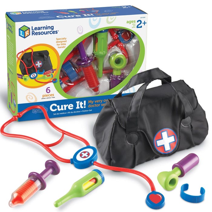 Learning Resources New Sprouts Cure It! My Very Own Doctor Set, 6 Pieces