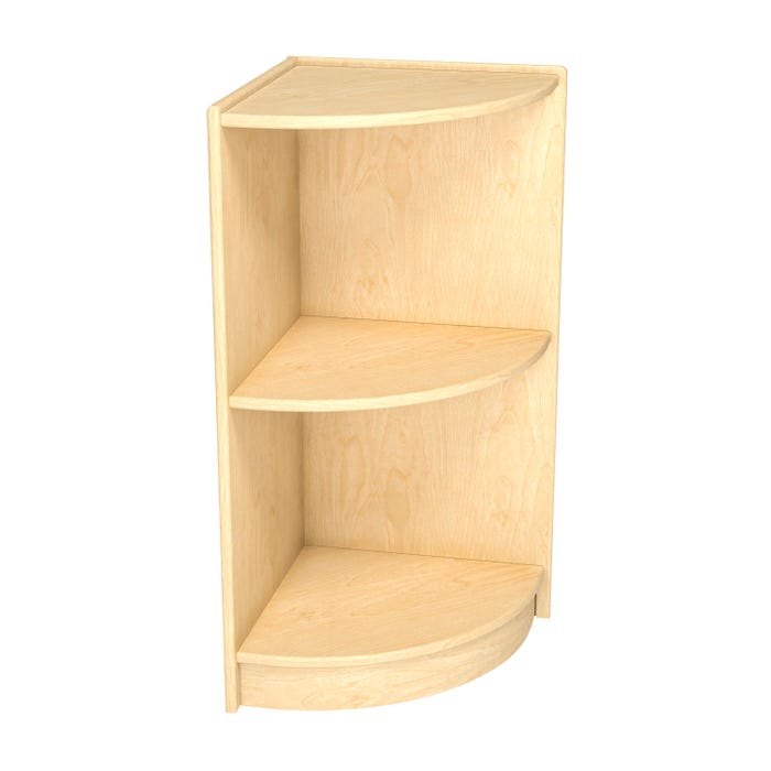 Childcraft Outside Corner Shelf, Wooden, 14-1/4 x 14-1/4 x 30 Inches