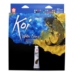 Sakura Koi Watercolor Set, 12 ml, Assorted Colors, Set of 24 Item Number 2091080