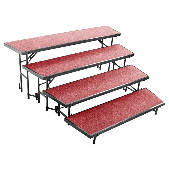 National Public Seating 4 Level Tapered Standing Choral Riser
