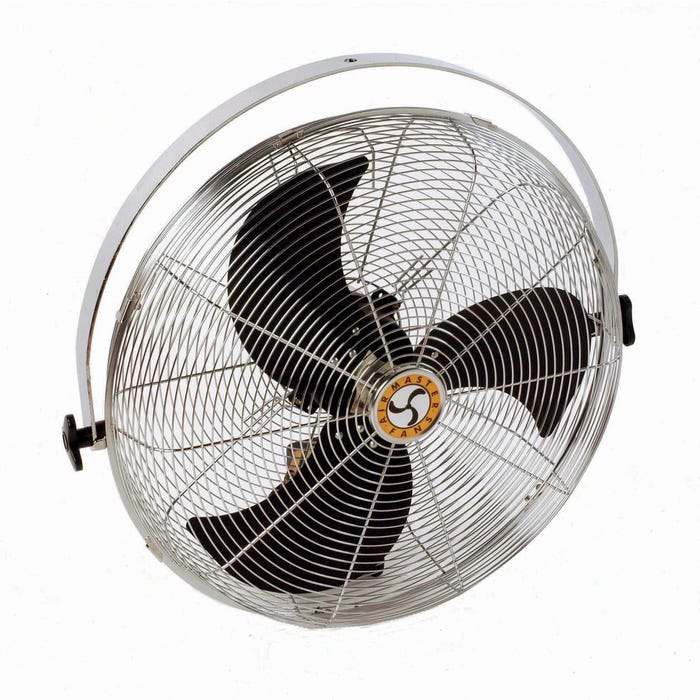 Airmaster Industrial Pivot Fan with Workstation Yoke Mount, CF78970, 4 Inch Diameter, 3-Speed, 115 Volts, 10 Foot Cord
