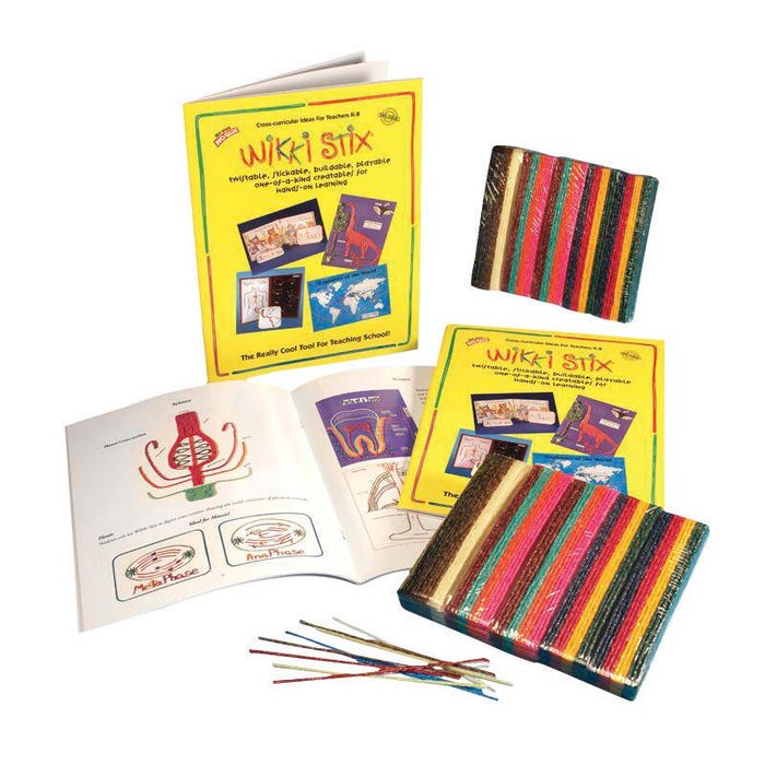 Wikki Stix Wax Classroom Assortment, 6 Inches, Assorted Colors, Set of 600