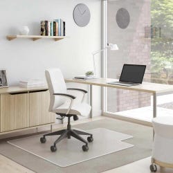 Deflecto SuperMat Chair Mat, 46 x 60 Inches, Vinyl, Rectangle 1137373