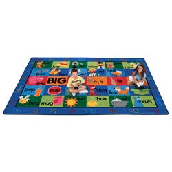 Carpets for Kids Rhyme Time Rug, 7 Feet 6 Inches x 12 Feet, Rectangle, Multicolored, Item Number 1365793
