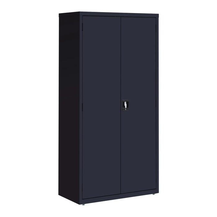 Hirsh Storage Cabinet, 36 x 18 x 72 Inches, Black