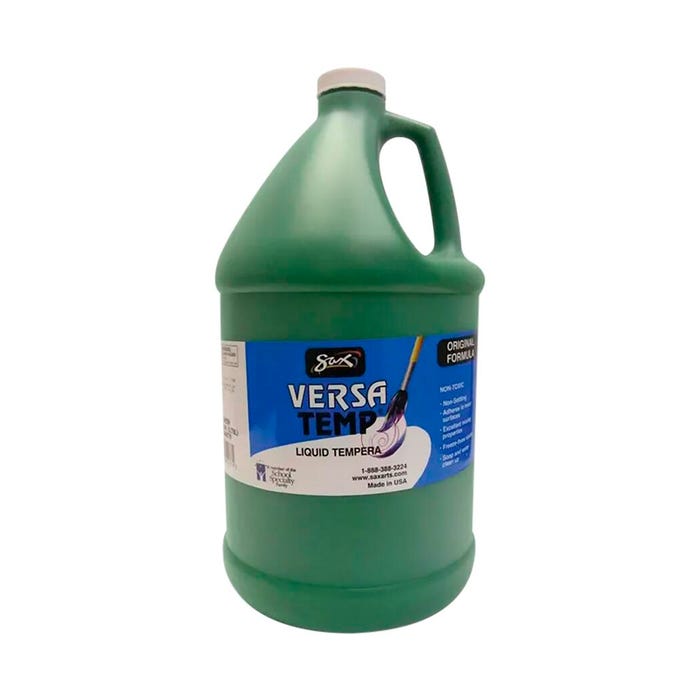 Sax Versatemp Heavy-Bodied Tempera Paint, 1 Gallon, Green