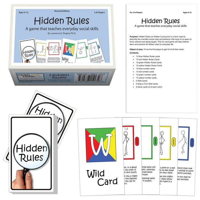 Childswork/Childsplay Hidden Rules in Social Situations Card Game, Ages 6 to 12