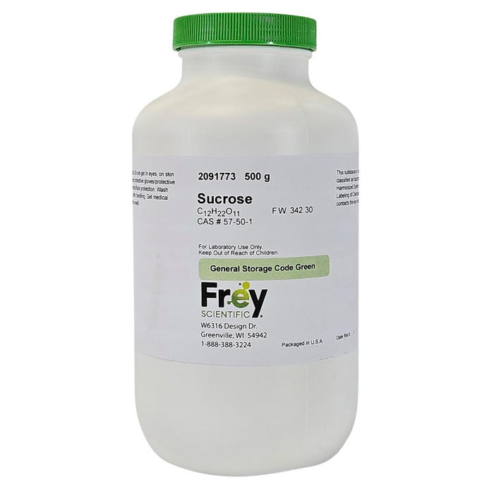 Frey Scientific Sucrose, Lab Grade, 500 Gram