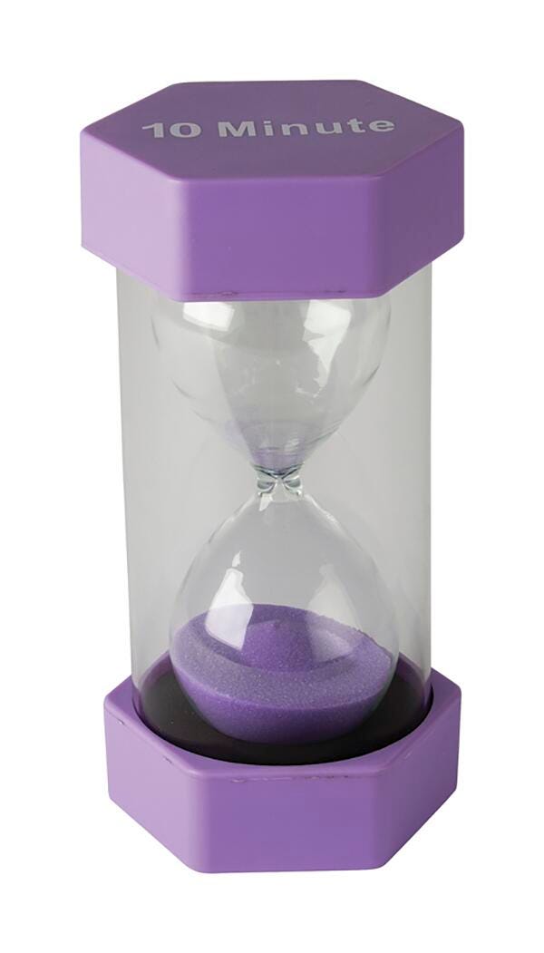 Teacher Created Resources Large Sand Timer, 10 Minutes 1568038