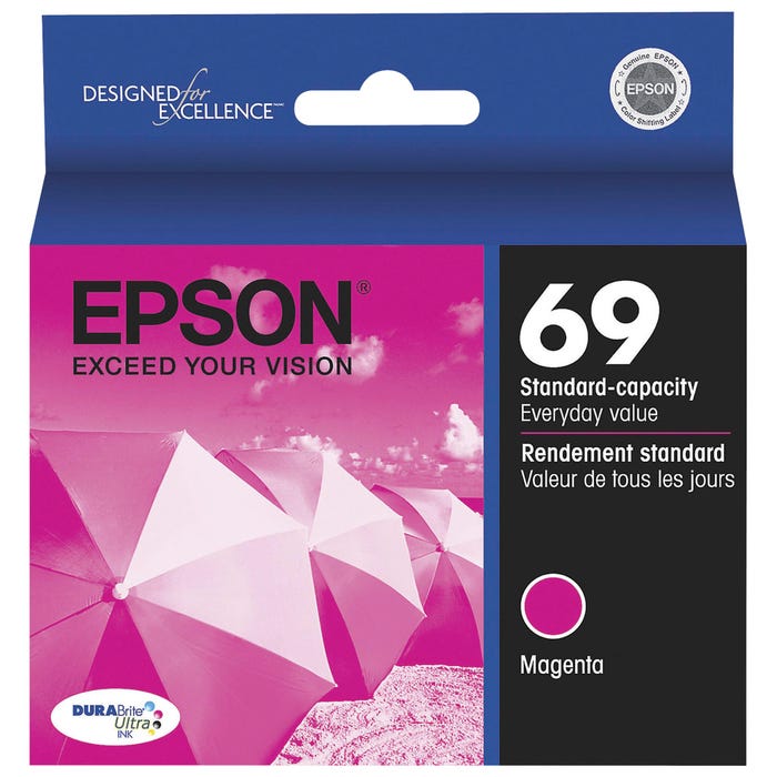 Epson DURABrite Ultra Ink Cartridge, T069320S, Magenta