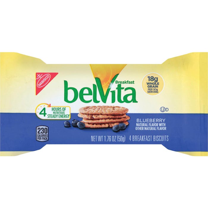 belVita Blueberry Breakfast Biscuits, Box of 8