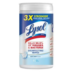 Lysol Disinfecting Wipes, Crisp Linen, 80 Per Container, Pack of 6