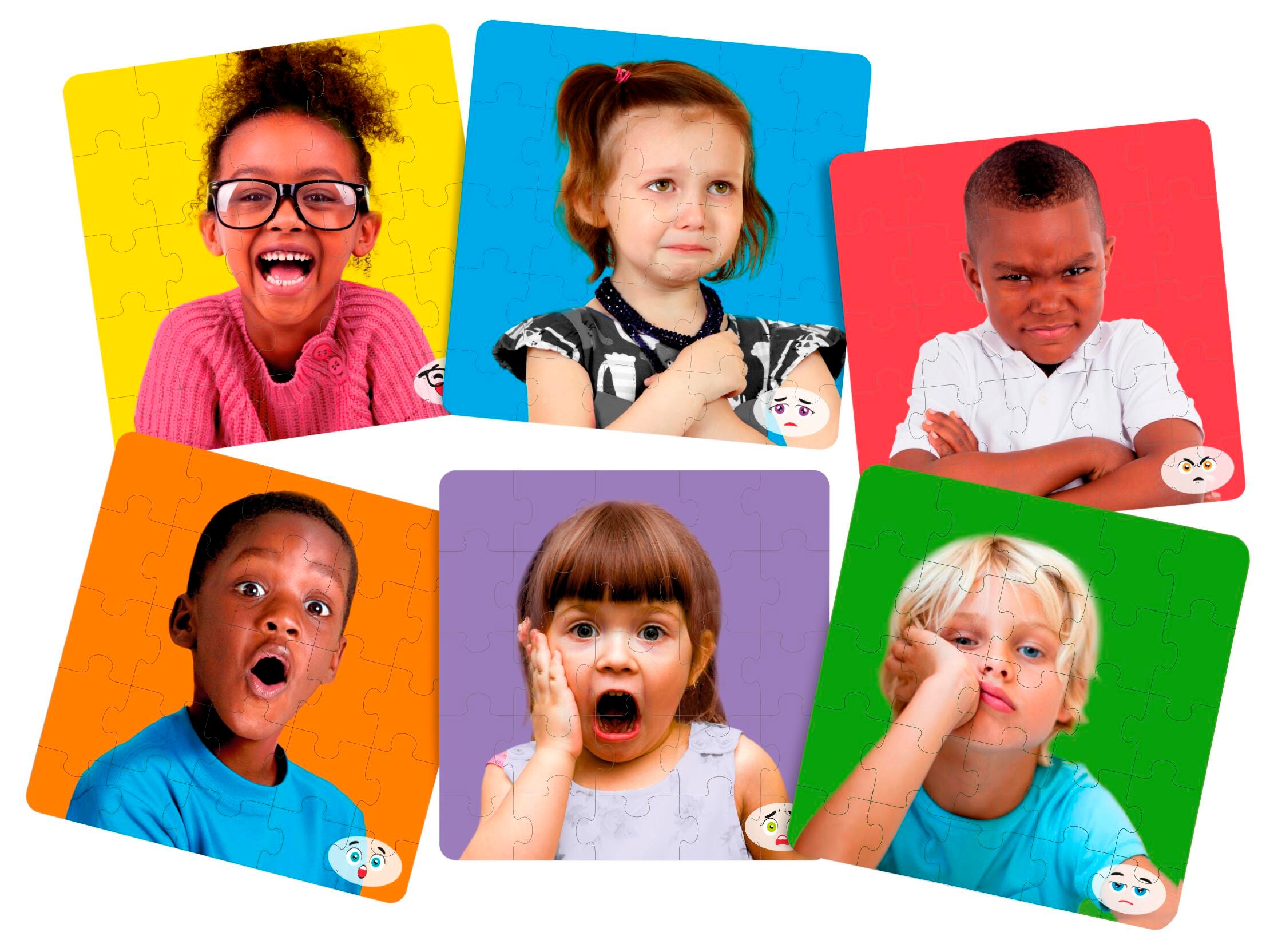 Miniland Emotions Puzzles, Set of 6 2134790