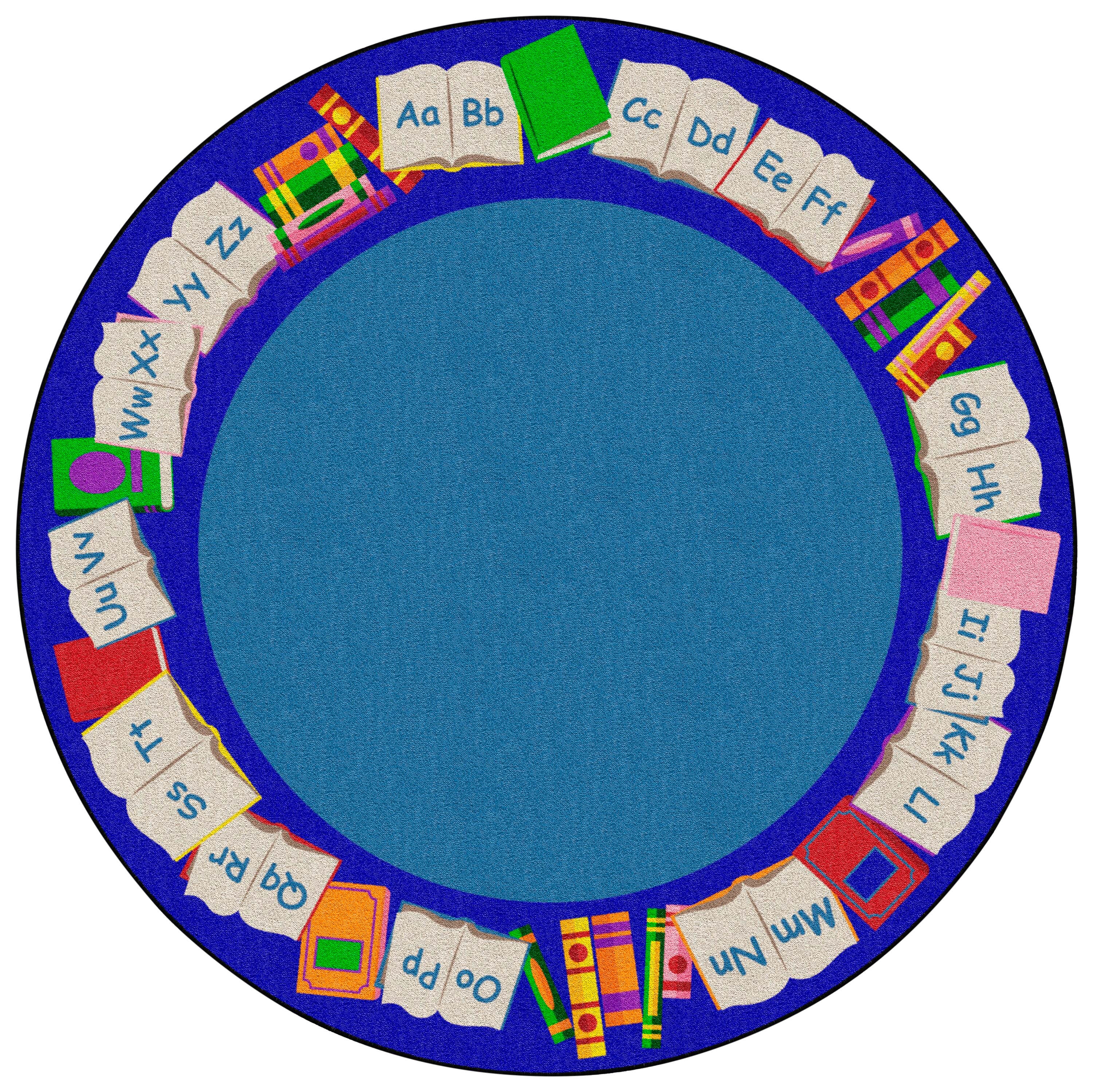 Childcraft Alphabet Book Border Carpet, Round 4000076