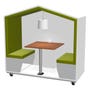 two person study  carrel with roof
