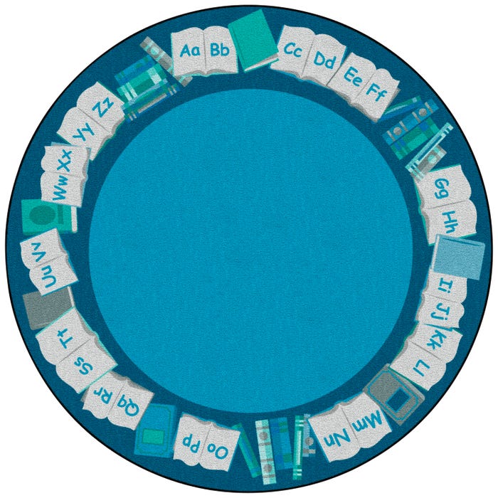 Childcraft Alphabet Book Border Carpet, Round