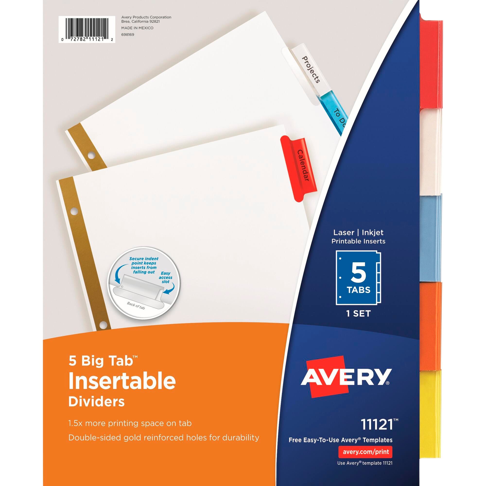 Tab Dividers, Item Number 1308188