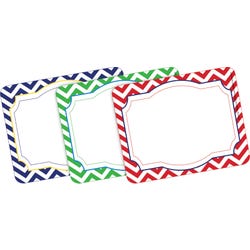 Barker Creek Nautical Chevron Name Badges, 3-1/2 x 2-3/4 Inches, Set of 45, Item Number 1497777