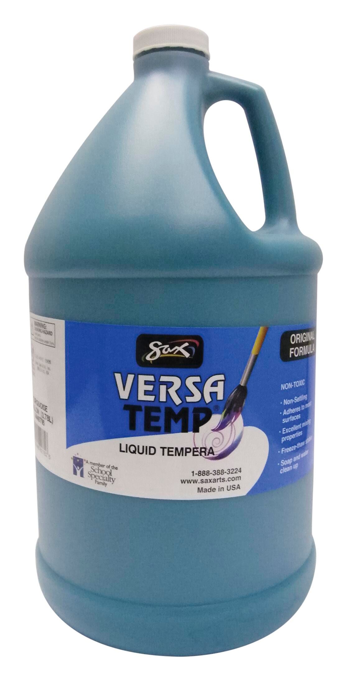 Image for Sax Versatemp Heavy-Bodied Tempera Paint, 1 Gallon, Turquoise from School Specialty