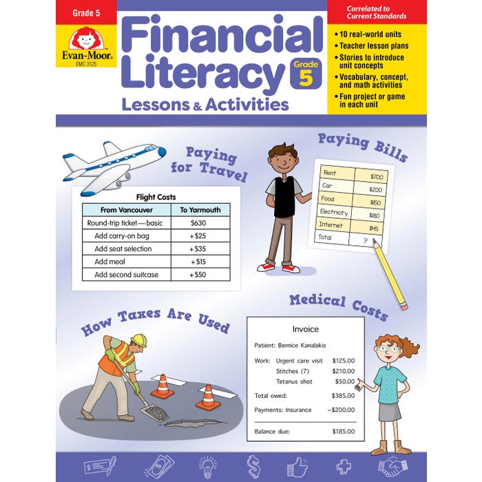 Evan-Moor Financial Literacy, Grade 5