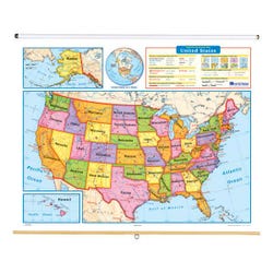 Nystrom Readiness United States Roller Map, 65 x 53 inches 1398259