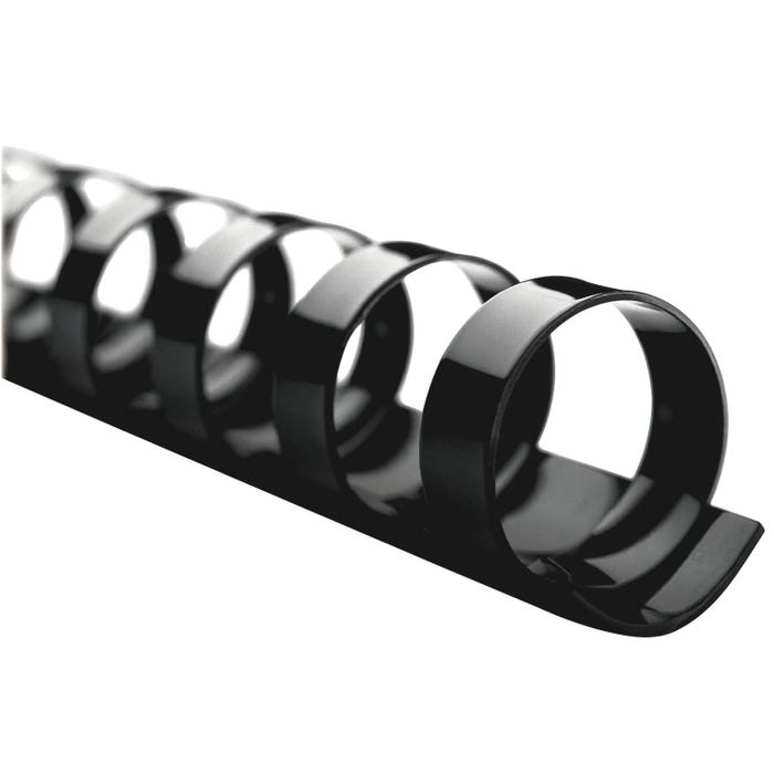GBC CombBind Binding Spines, 1/4 Inch, Black, Pack of 100